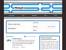 Tablet Screenshot of flickspin.com